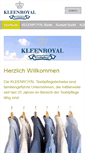 Mobile Screenshot of kleenroyal-textilpflege-berlin.de